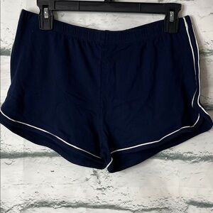 Bozzolo Navy Blue Athletic Shorts with White Trim - NWOT
